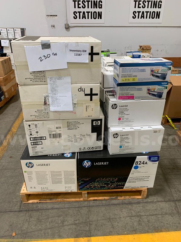 Pallet of Toner Cartridges (Assorted Varieties)