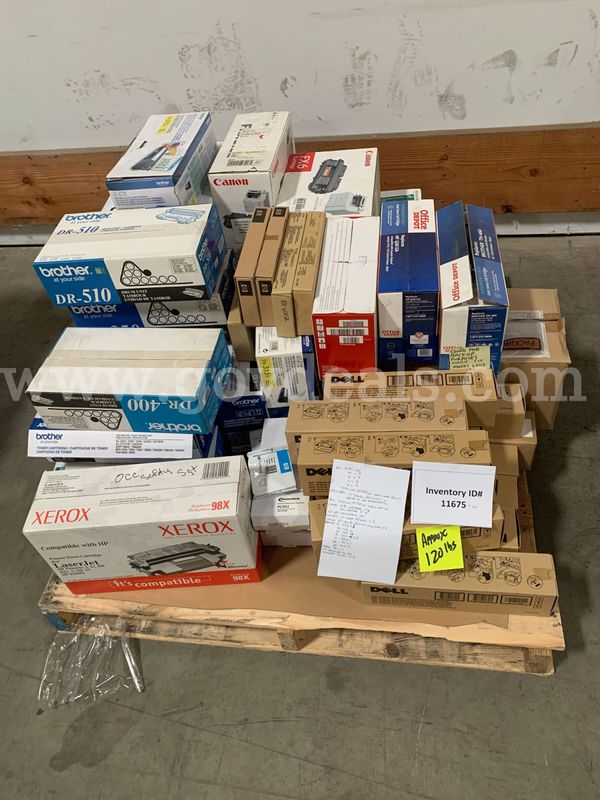 Pallet of Toner Cartridges (Assorted Varieties)