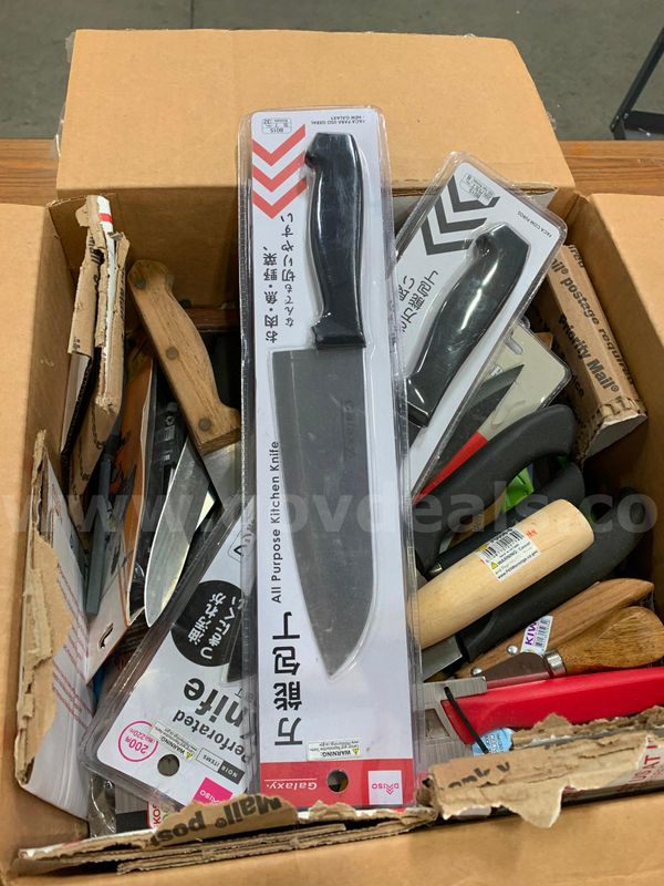Box of Kitchen Knives