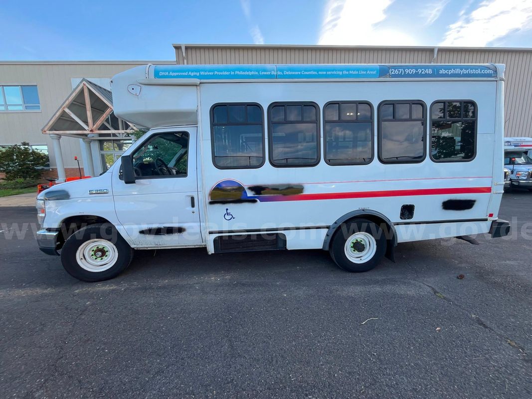 2017 Ford E350 Paratransit Van with wheelchair lift.