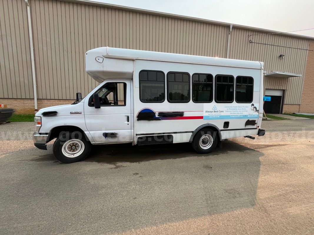 2017 Ford E350 Paratransit Van with wheelchair lift.