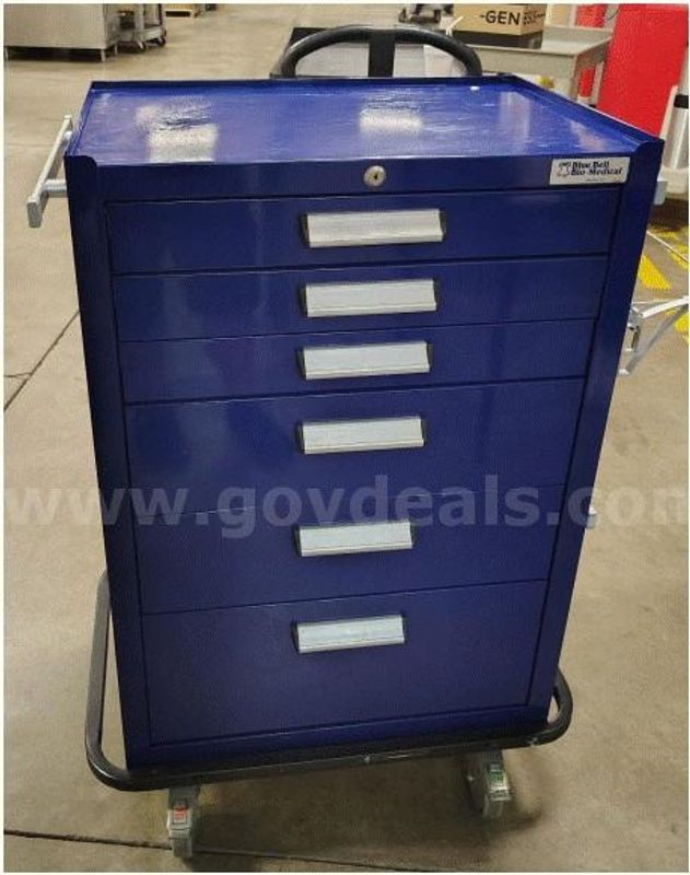 Blue Bell Medication Cart