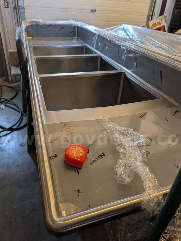 3 Bay Stainless Steel Sink