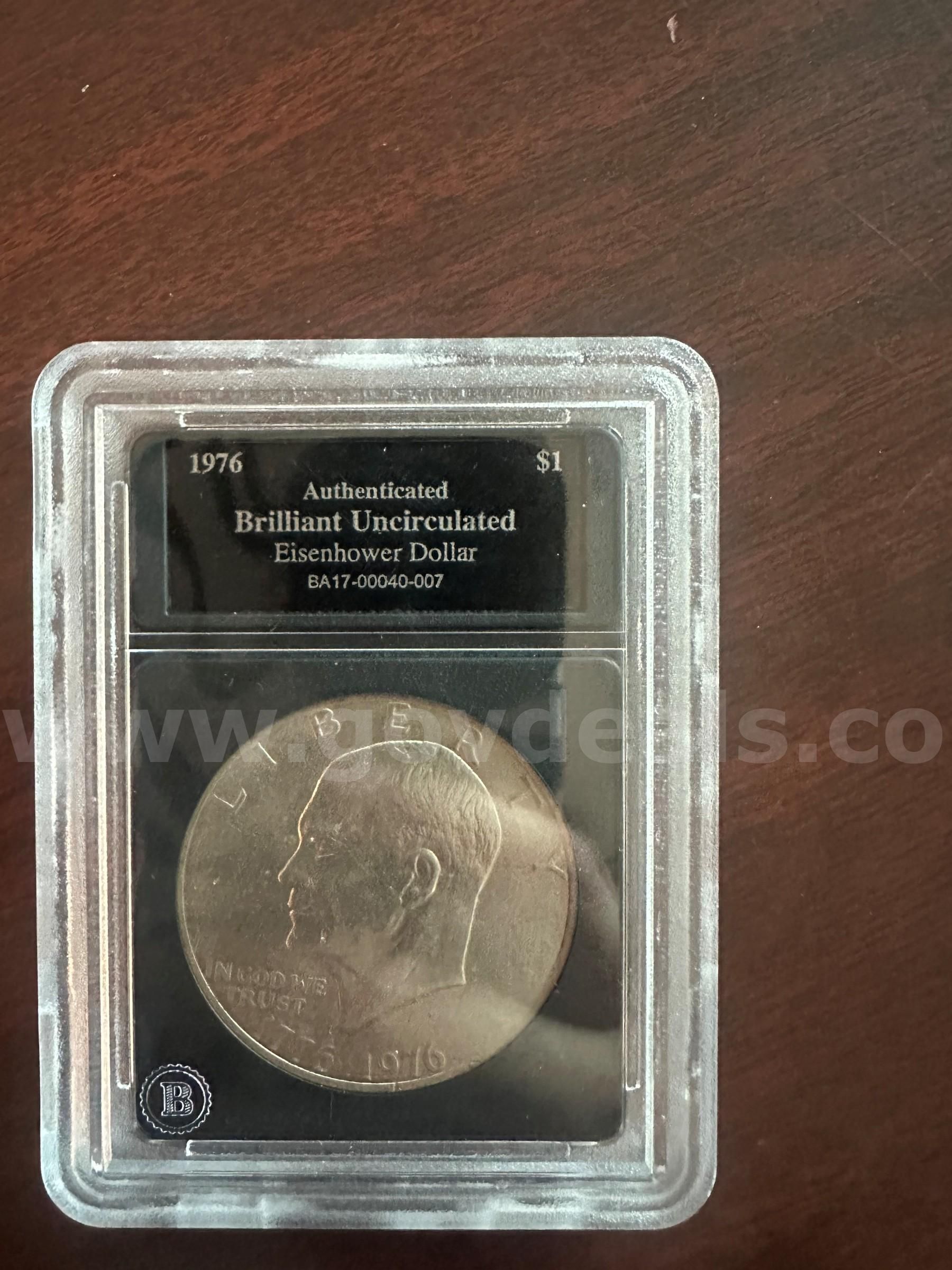 CITY LOT 1: 1976 Eisenhower Dollar