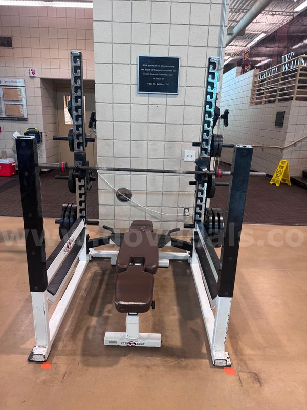 York Performance SS Commercial Squat/Bench Press Rack