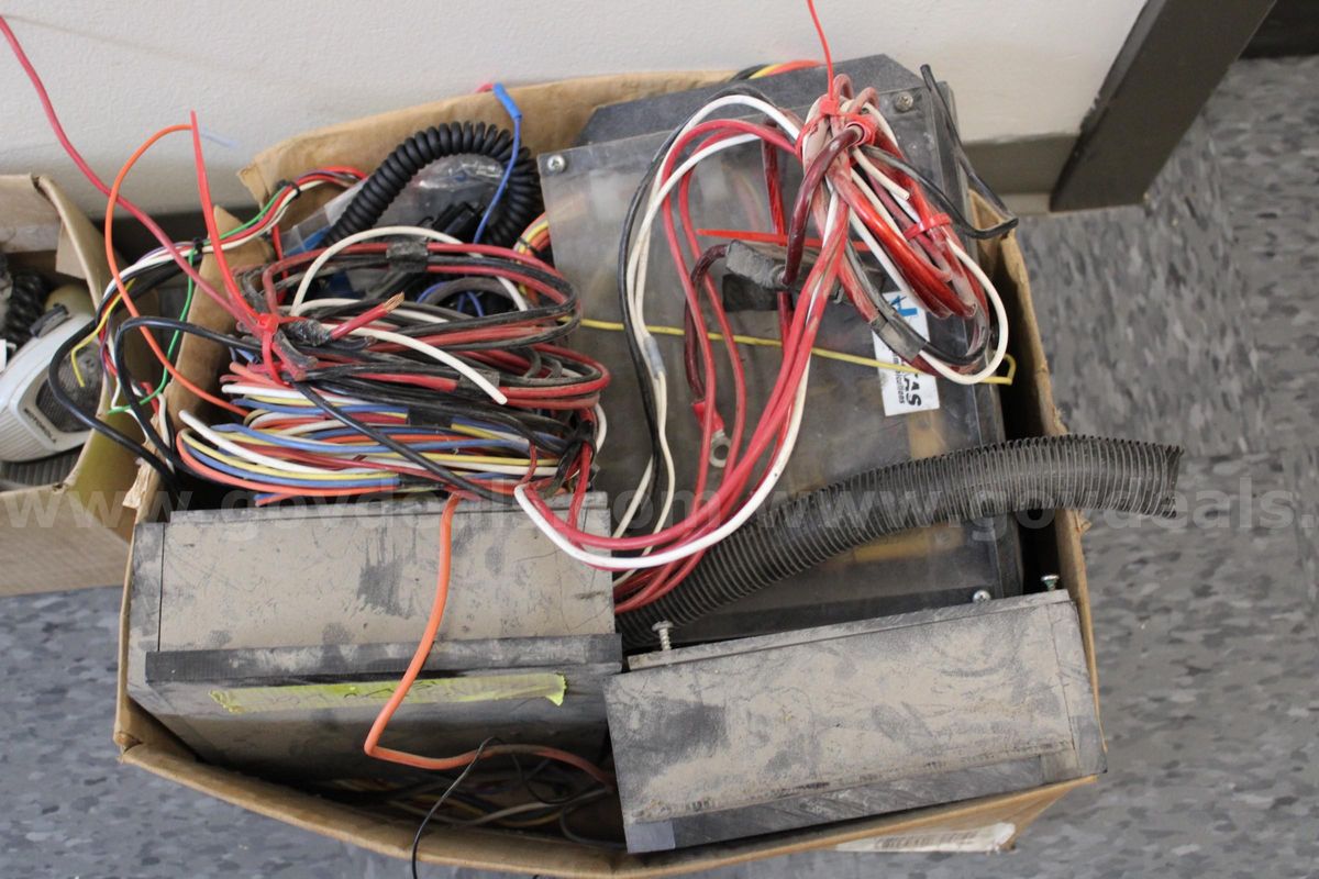 Box of Misc Used Texas Communications Electronic Equipment