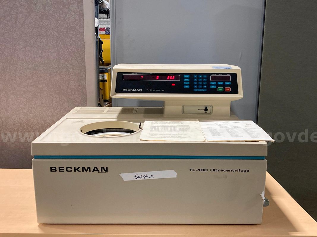 (1) Beckman TL-100 Ultracentrifuge