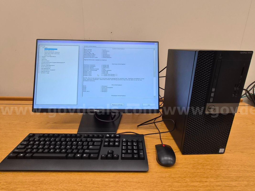 (1) Dell Optiplex 7050 Bundle - [IU-NW]