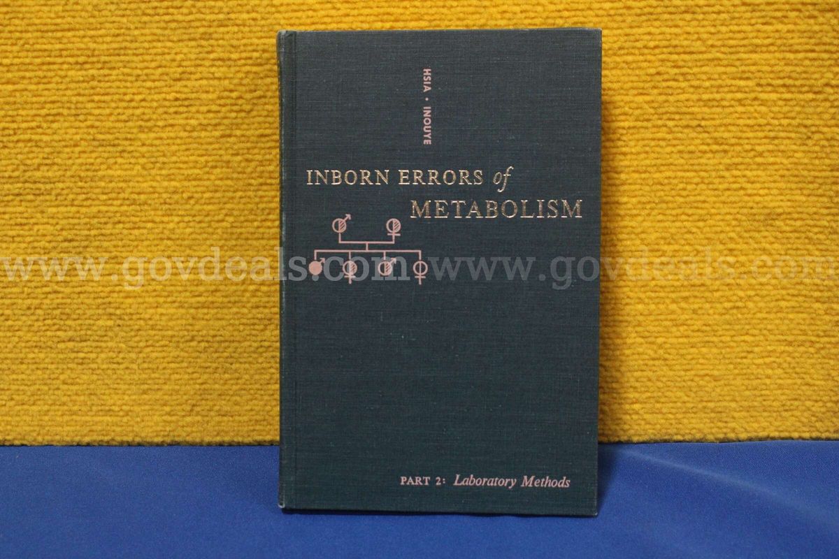 (1) Inborn Errors of Metabolism Part 2: Laboratory Methods Book