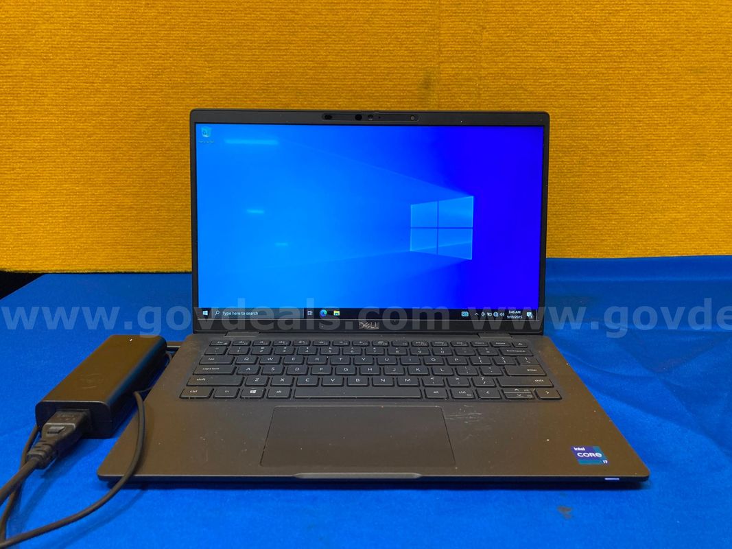 (1) Dell Latitude 7420 14" Laptop- Intel i7, 16GB RAM, 256GB SSD, OS: Windows 10 Home (1) Power Adaptor