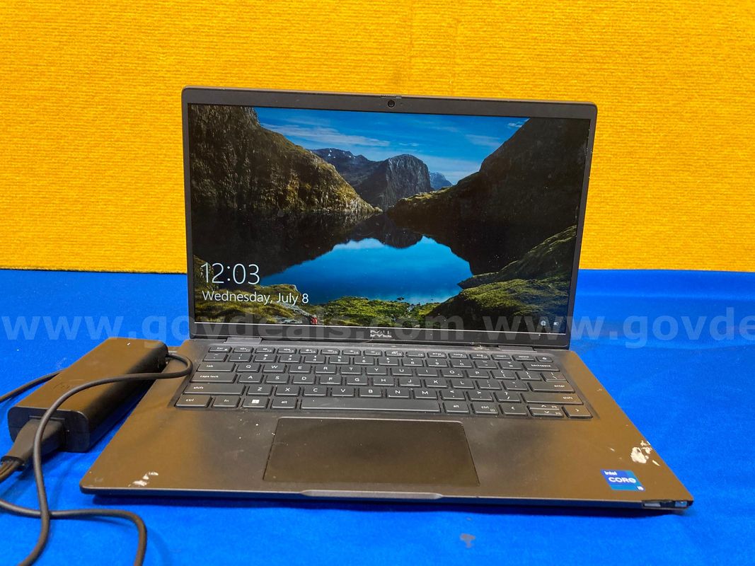 (1) Dell Latitude 7430 14" Laptop- Intel i5, 16GB RAM, 256GB SSD, OS: Windows 10 (1) Power Adaptor