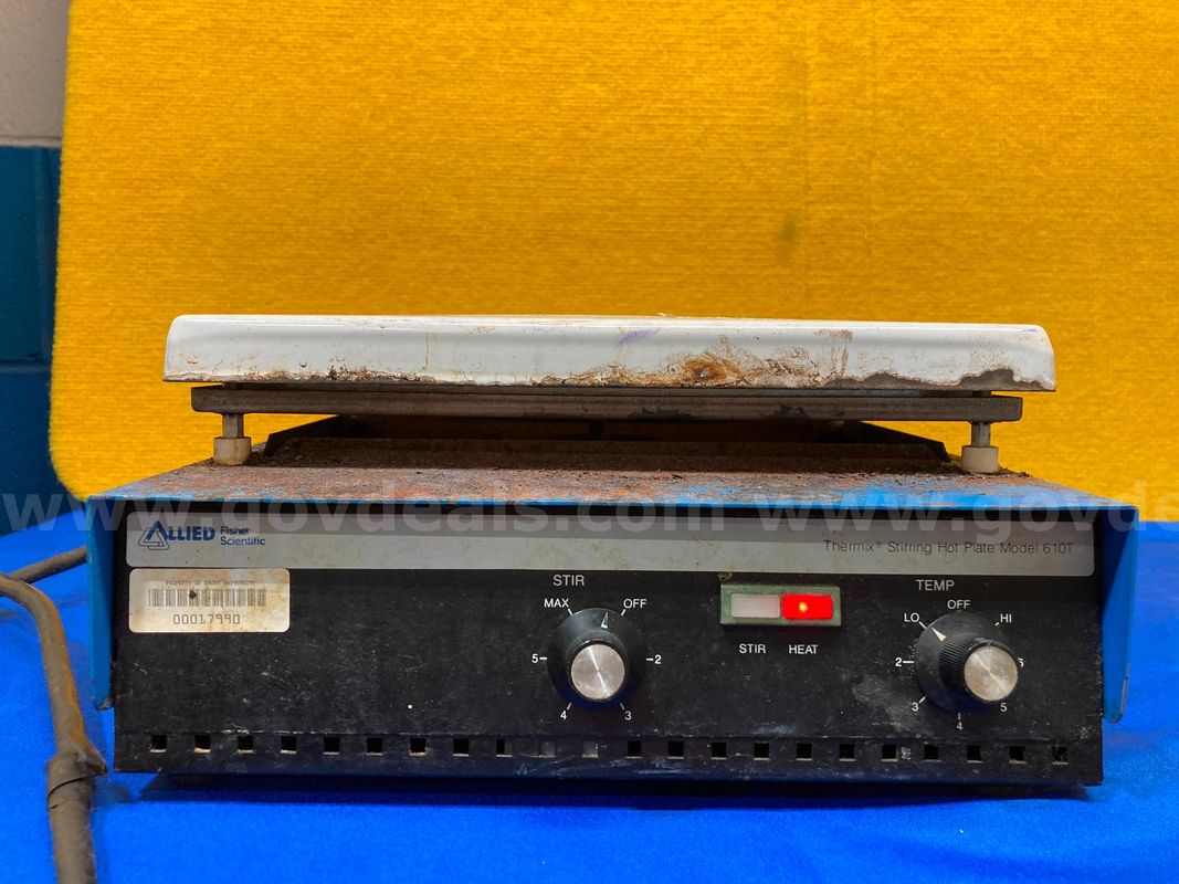 (1) Fisher Scientific Thermix Stirring Hot Plate Model 610T