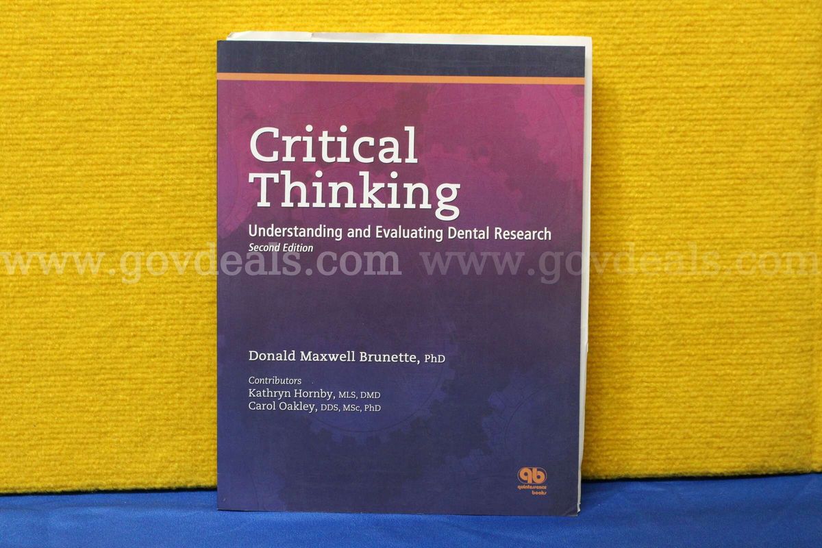 (1) Critical Thinking: Understanding and Evaluating Dental Research (Second Edition) Book
