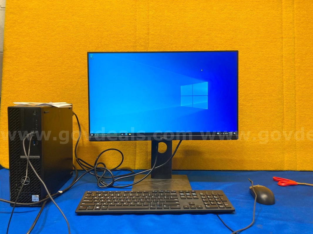 (1) Dell OptiPlex 5080 - Intel i5, 16GB RAM, 512GB SSD, OS: Windows 10 Home, (1) Monitor, (1) Mouse, (1) Keyboard