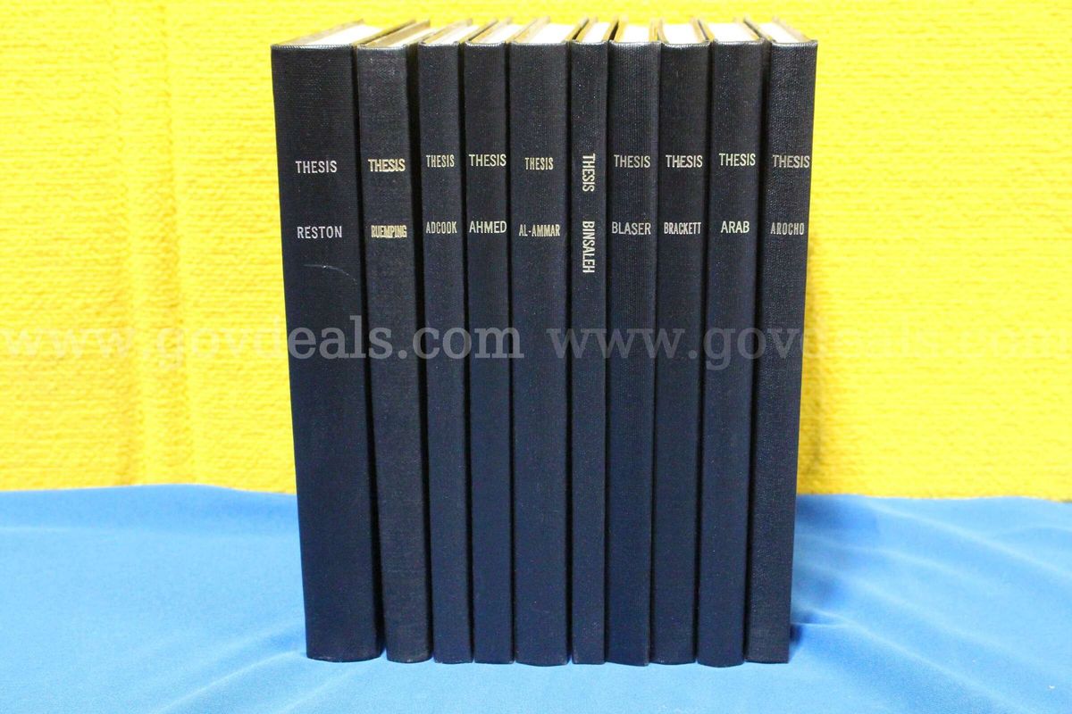(10) Lot of Dental Research Thesis & Dissertation Hardcover Books