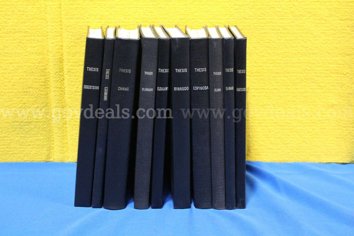 (10) Lot of Dental Research Thesis & Dissertation Hardcover Books