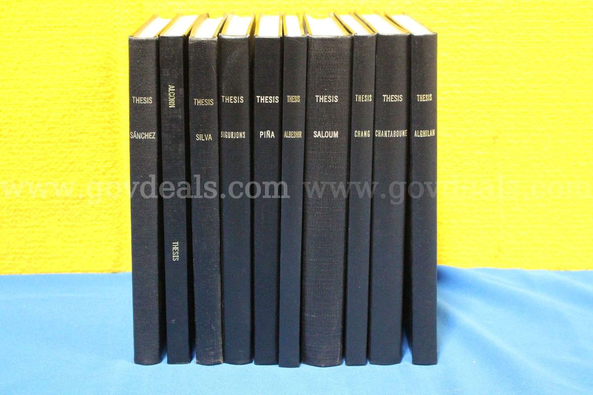 (10) Lot of Dental Research Thesis & Dissertation Hardcover Books