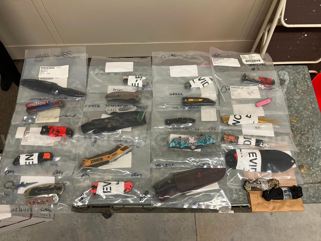 Lot of 30 various brand and styles of knives