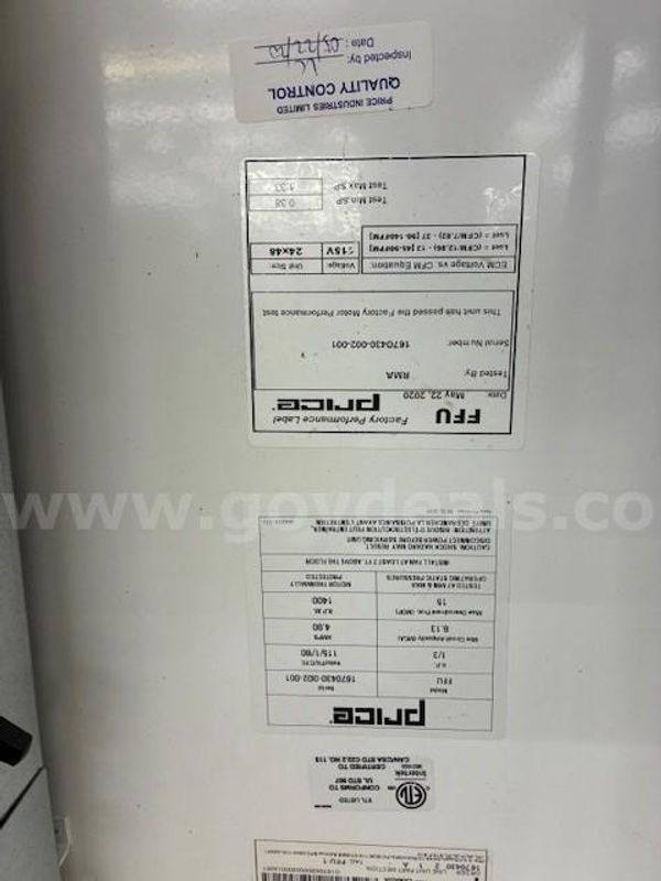Price Air Handlers   Qty-14