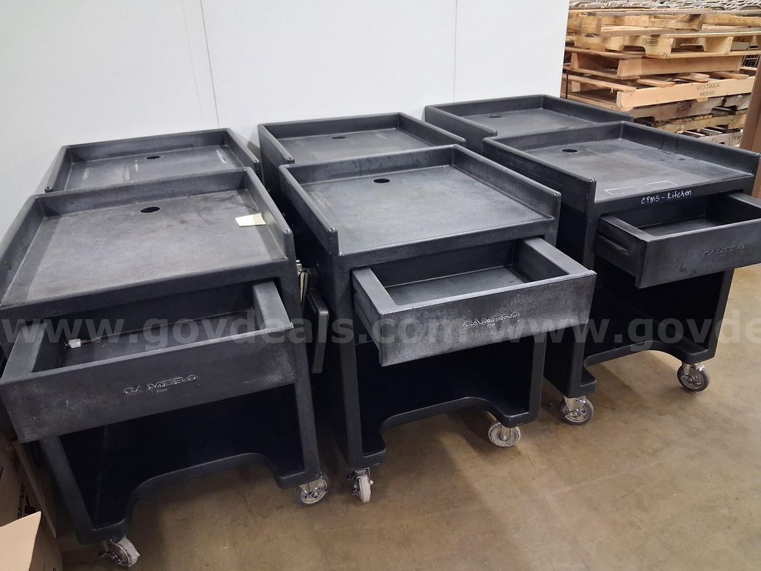 6 Cambro point of sale chests