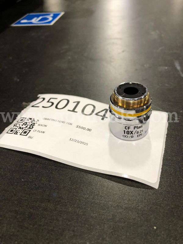 Objective Lens: For Microscope, 10x/0.21