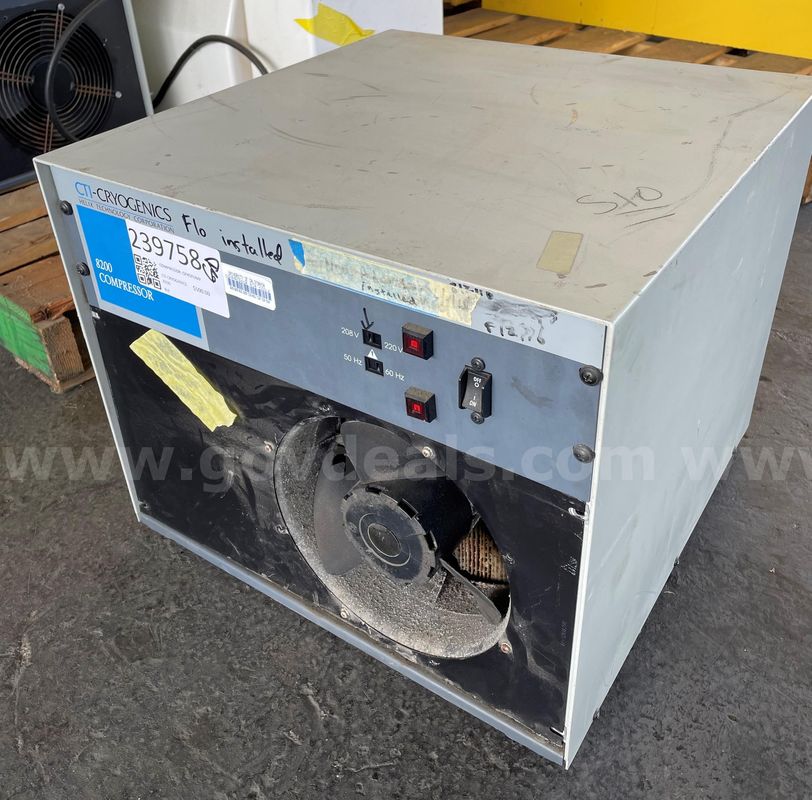Compressor: Cryopump, Helium