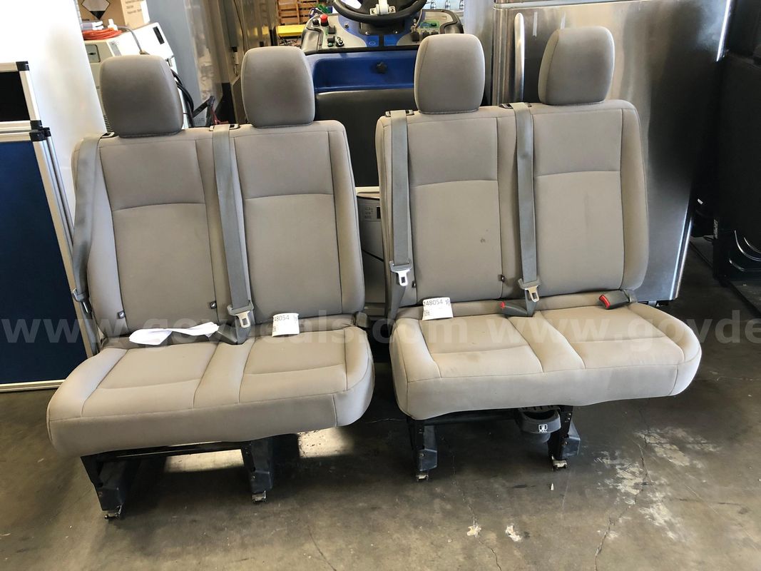 Bench Seat Set: 2 Person, For 2nd & 3rd Row Passenger Van