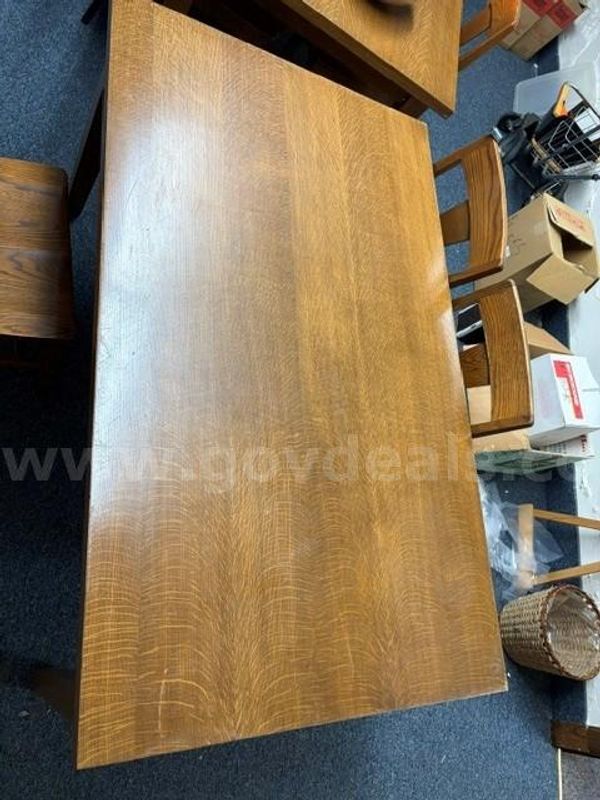 Wood Table with Chairs