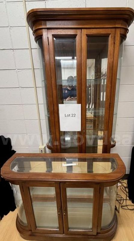 2 Curio Cabinets