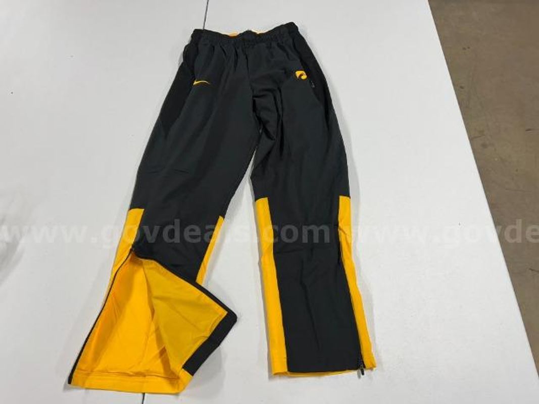 Lot of 2, Nike "U of I" Om-Field Athletic Pants. Black in color. Size: M,L