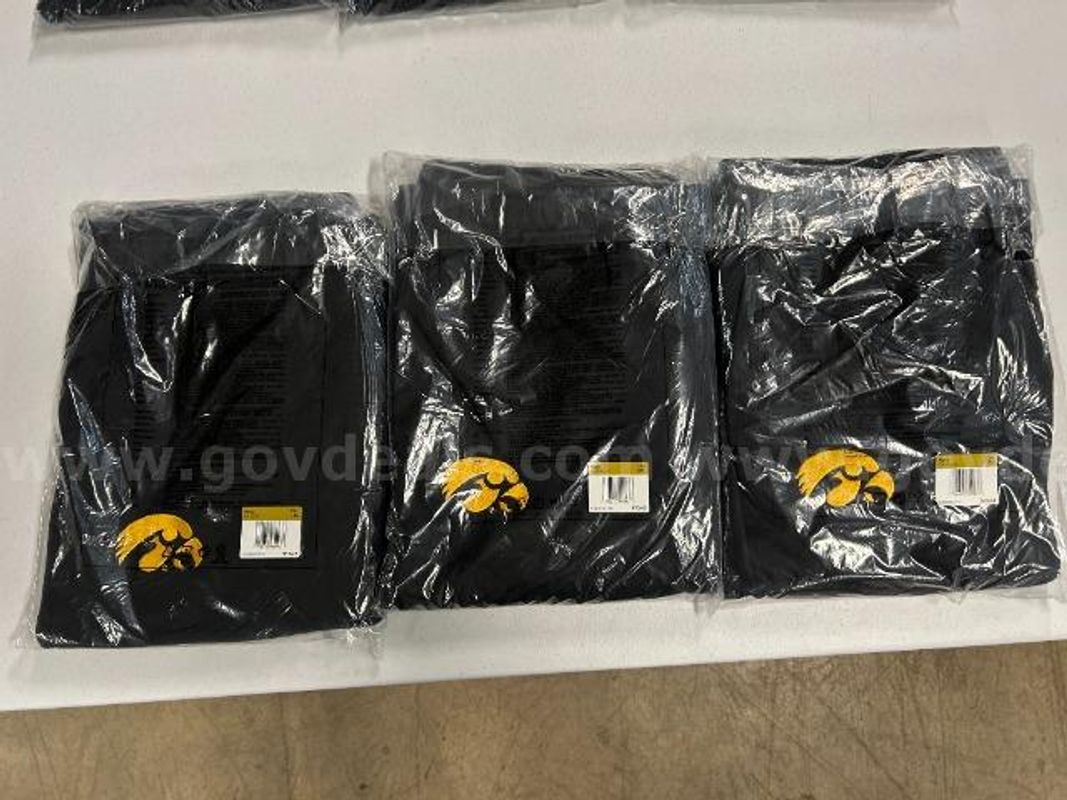 Lot of 3, Nike "Hawkeye Logo" Sweatpants. Black in color. Size: 4XL