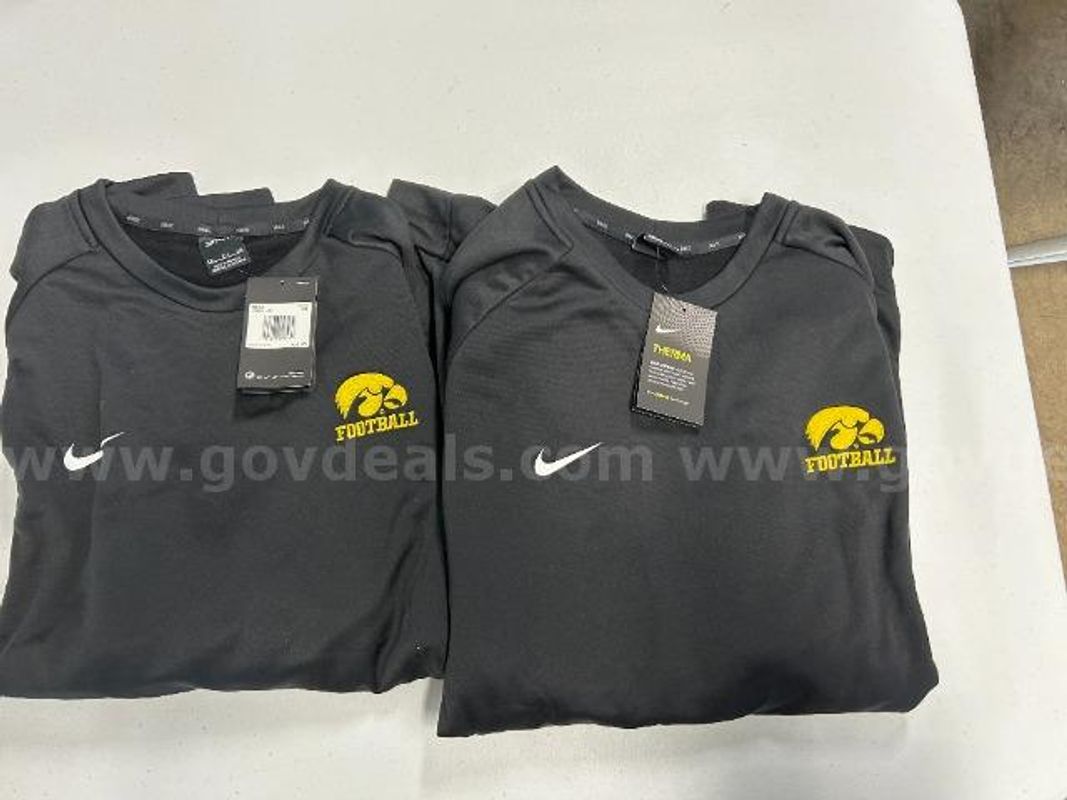 Lot of 2, Nike Therma Crew Pullover. Black in color. Size: XXL