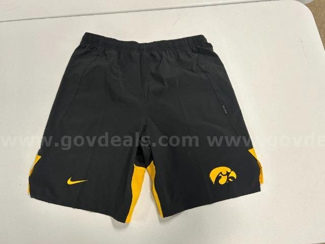 Lot of 3,Nike On-Field "University of Iowa" Shorts. Black in color. Size: M