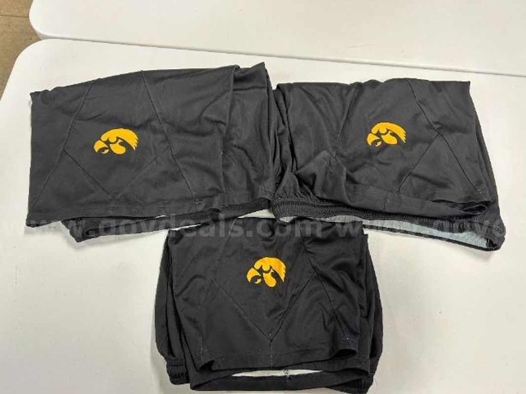 Lot of 3, Nike "U of I" Shorts, Black in color. Size: M, XL
