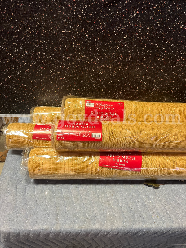 MSU Lot # 9024- Decor Gold Mesh