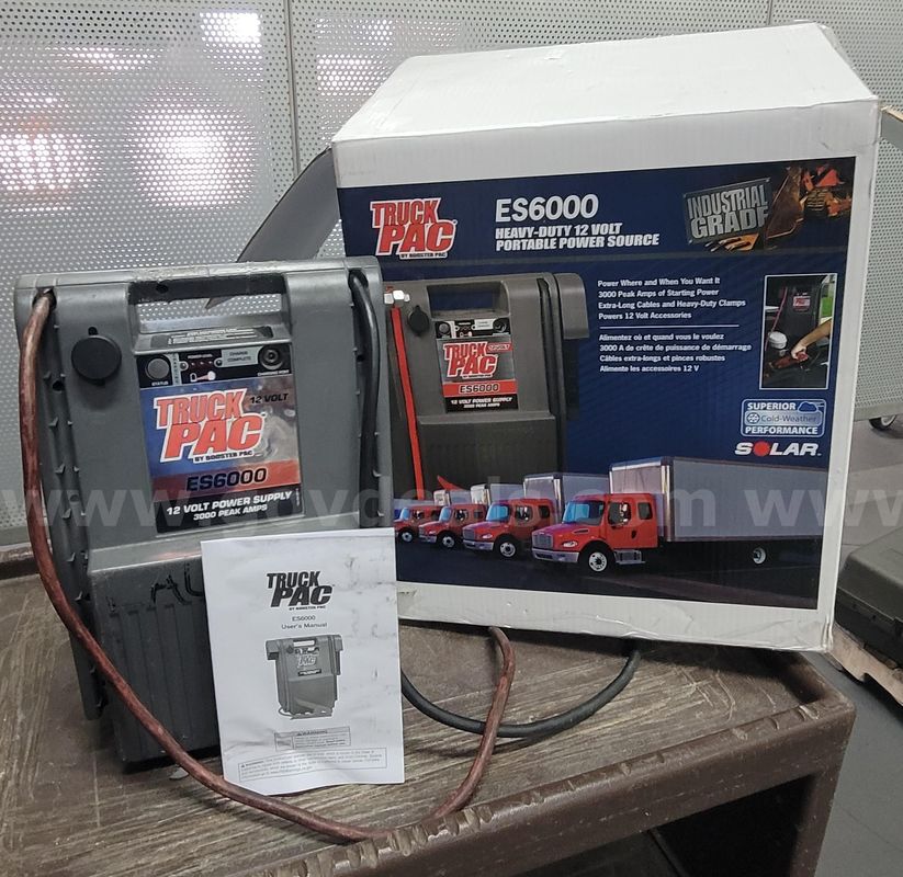 **** Truck Pac Es6000 3000 Peak Amp 12-Volt Jump Starter And Power Supply **** (I)
