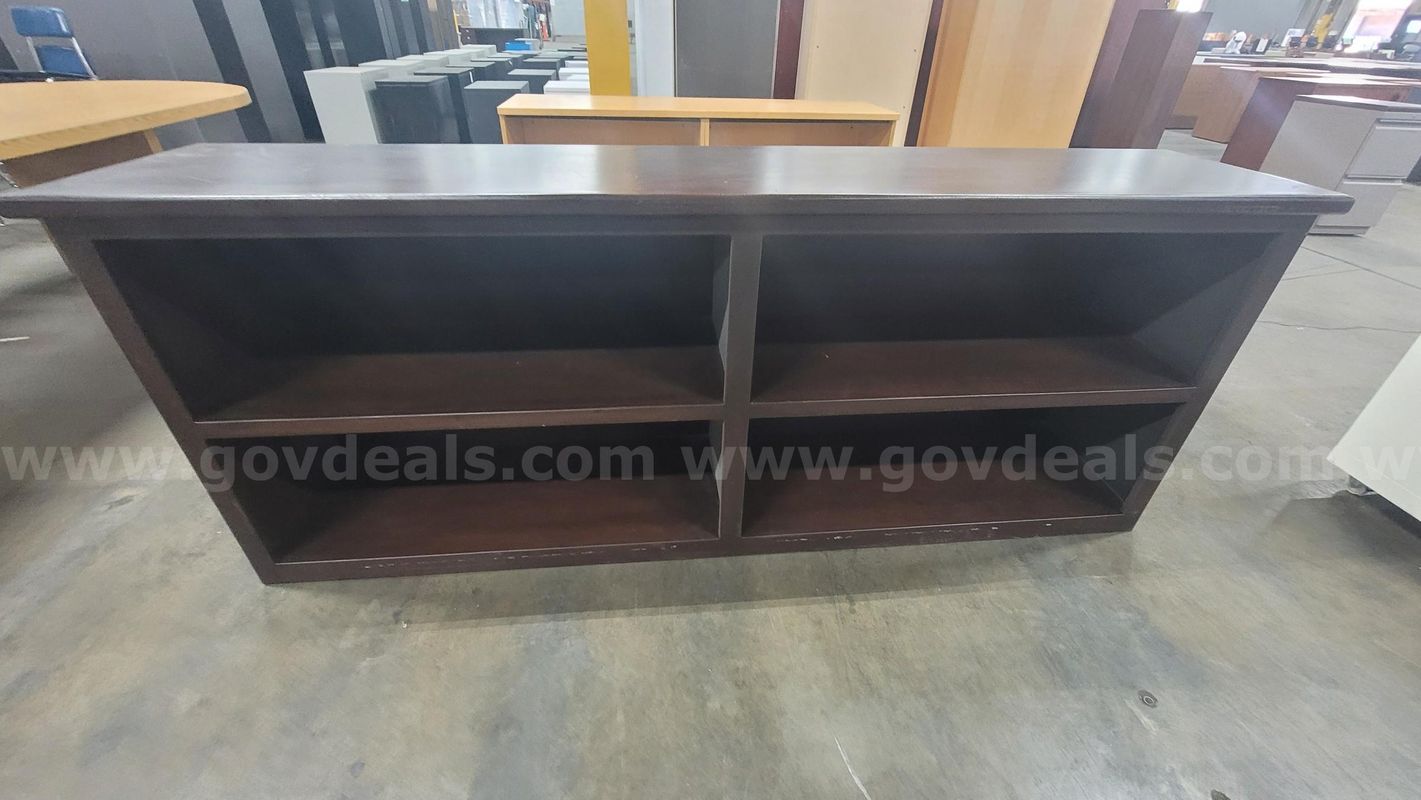 **** Wood Double Wide Wood Bookcase Dimension 17l X83w X 33h****