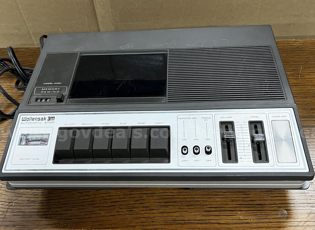 **** Vintage Wollensak 4350 Ad/Dc Cassette Recorder **** (I)