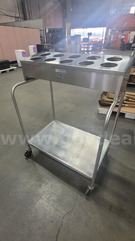 **** Stainless Steel Mobile Cutlery Cart **** (I)