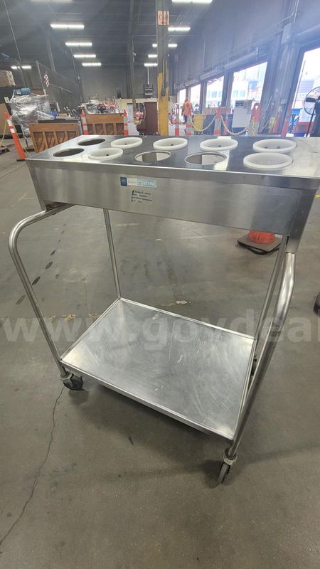 **** Stainless Steel Mobile Cart Top Mount Silver Dispenser **** (I)