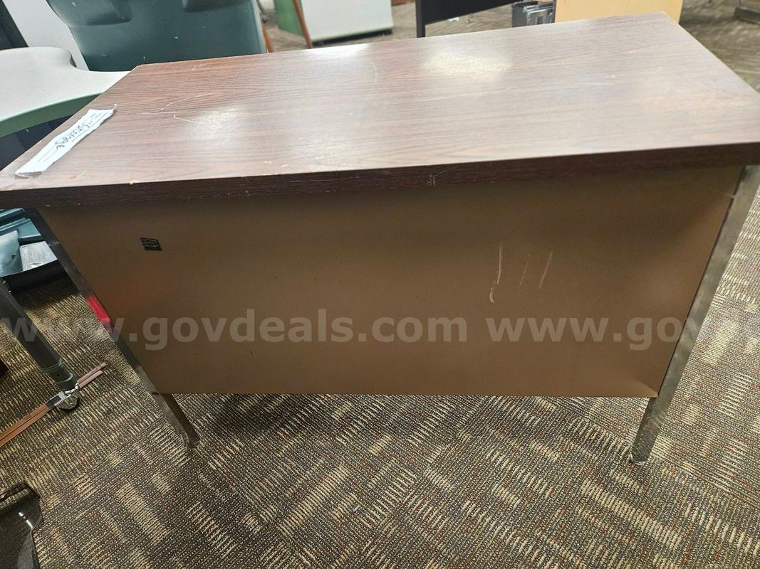 Metal Office / Teacher Desk with 2 Drawers