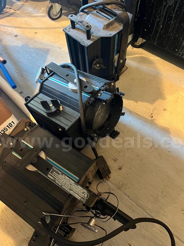 Lot of 3 – Colortran 6" Theatre Fresnel Stage Lights