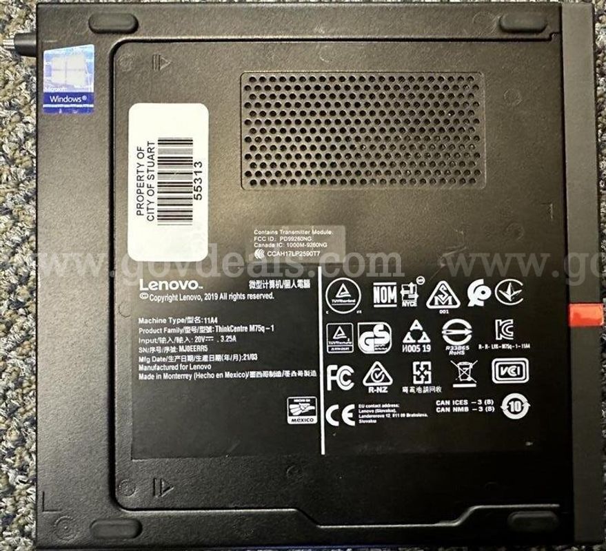Lenovo Thinkcentre M75q (11A4) Business Tiny Desktop