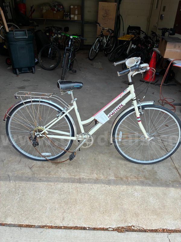 White Schwinn Bike