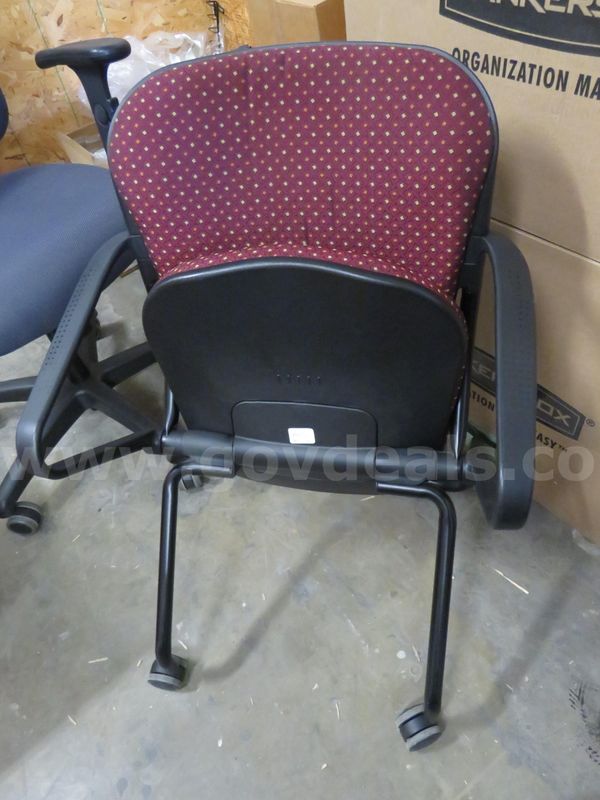 Maroon Rolling Chair