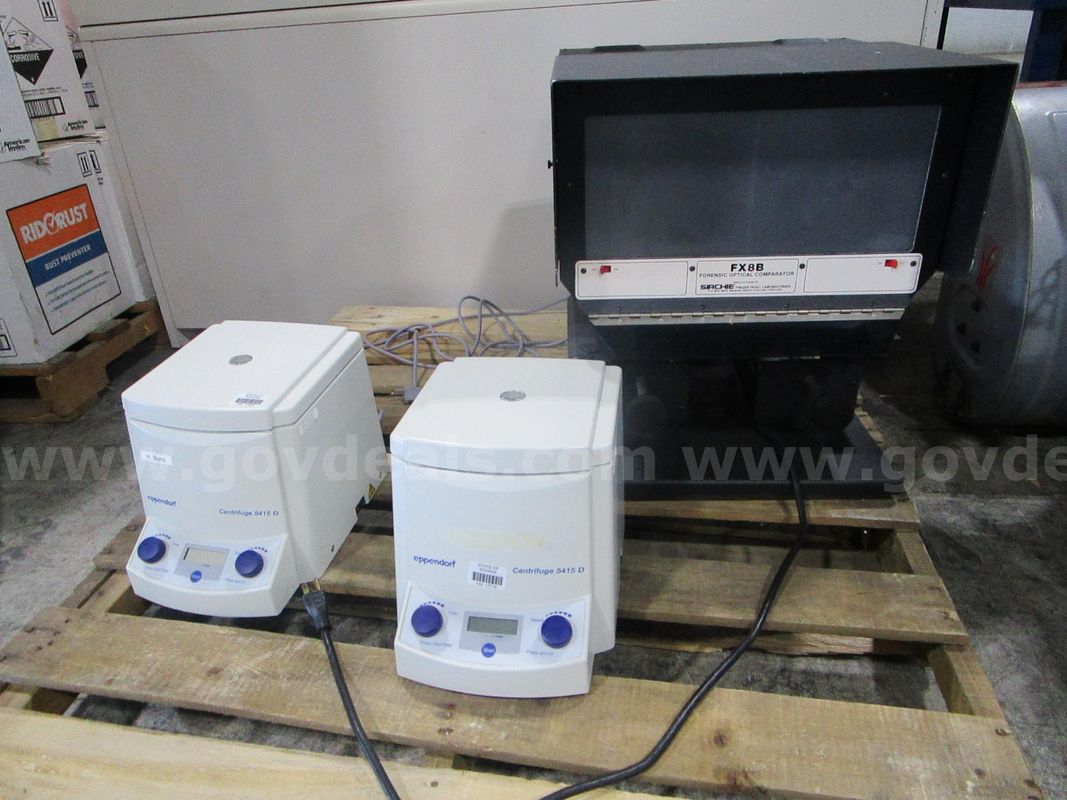 2 Centrifuges & 1 Forensic Optical Comparator (C)