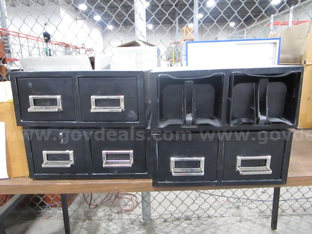 4 Card File Boxes (J)
