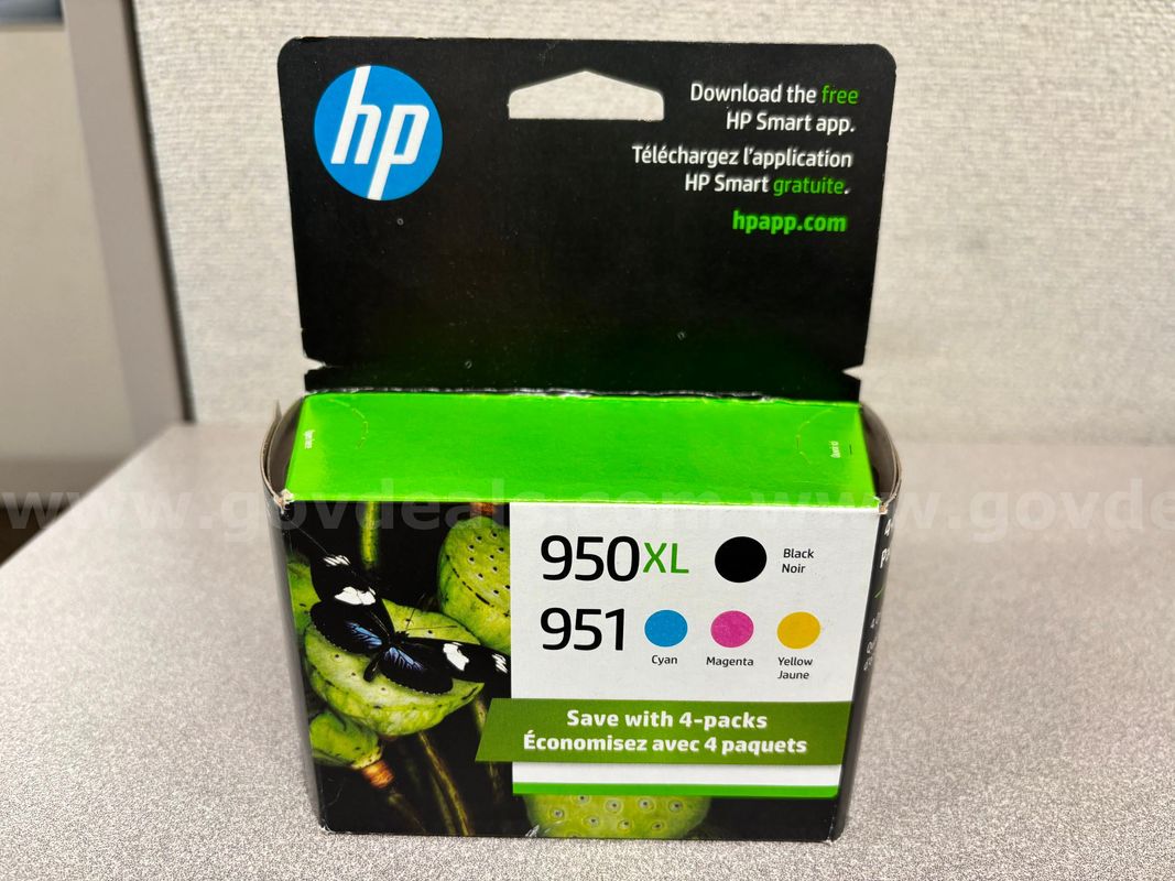 HP 950XL/950 Black High Yield & Cyan/Magenta/Yellow Standard Yield Ink Cartridge 4-Pack