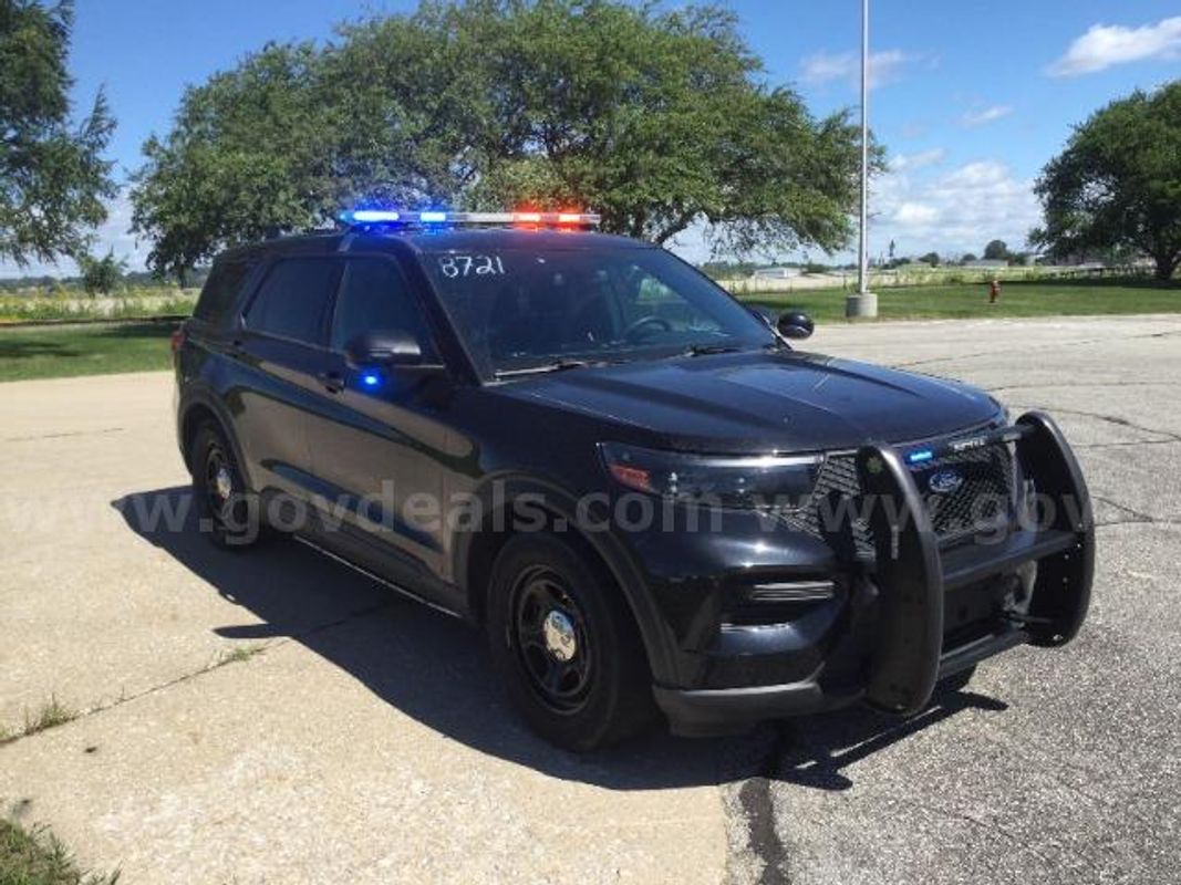 2021 Ford Explorer Police Interceptor AWD, 3.0L, Lic: #8721