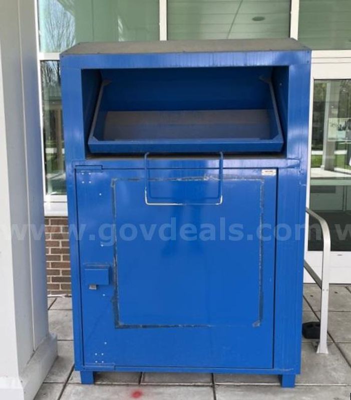 Heavy duty steel collection bin – Ideal for Clothing Donations, Books, or Secure Package Drop